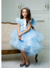 Satin Tulle Tutu High Low Flower Girl Dress